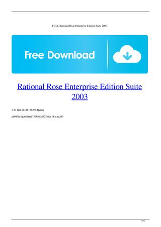rational rose enterprise edition